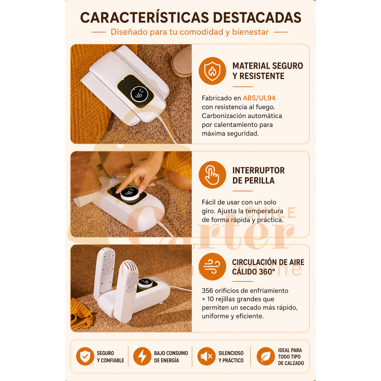 Multi Secador de zapatos 3000™